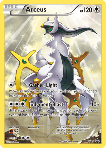 Arceus XY Black Star Promos Pokemon Card