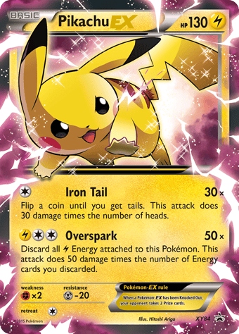 Pikachu-EX XY Black Star Promos Pokemon Card