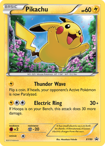 Pikachu XY Black Star Promos Pokemon Card