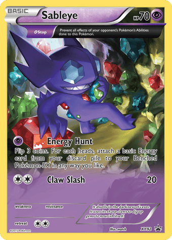 Sableye XY Black Star Promos Pokemon Card