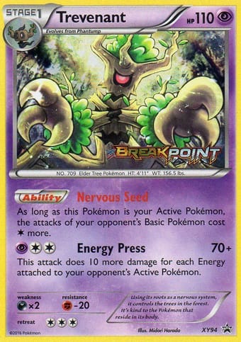 Trevenant XY Black Star Promos Pokemon Card