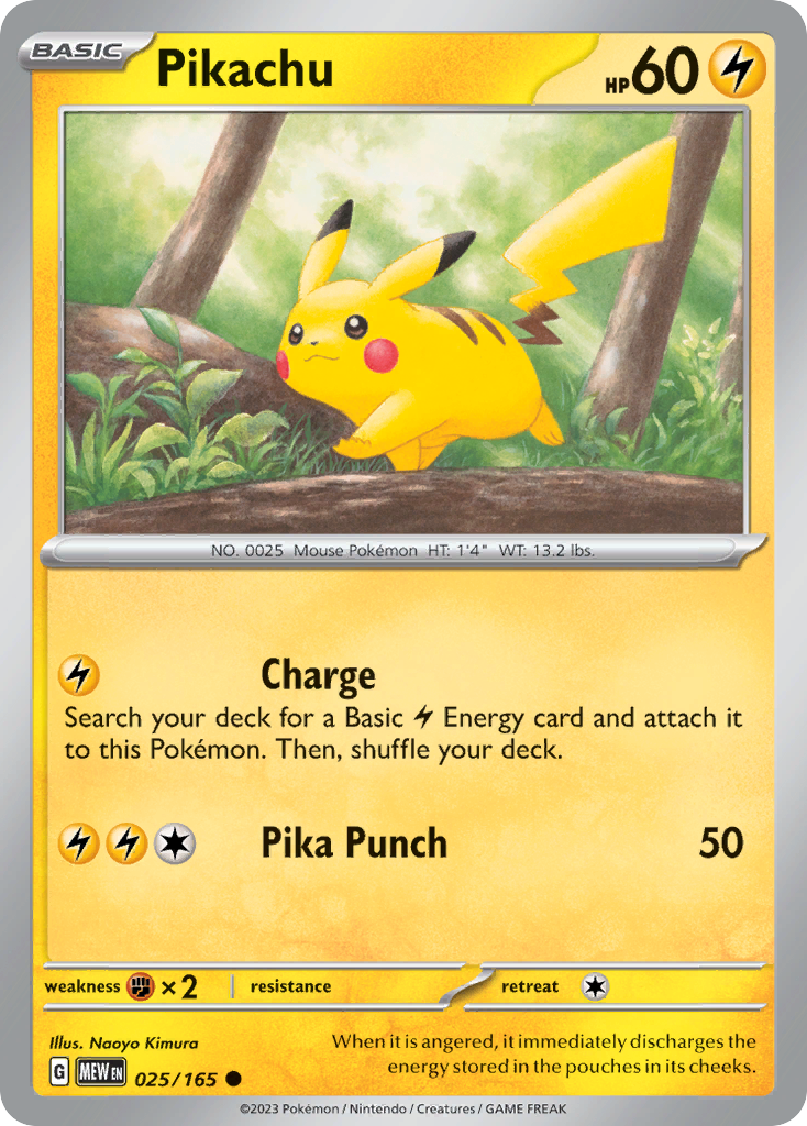 Ex] Pikachu 020/M-P McDonald's Promo 2025 Pokemon Card Japanese a6