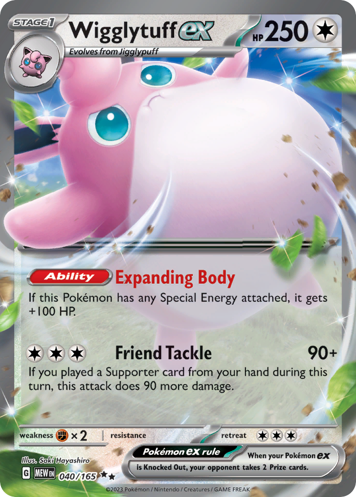 Wigglytuff EX Pokemon 151 Pokemon Card