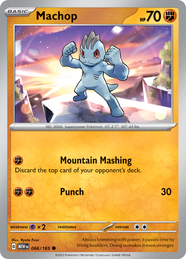 Machop Pokemon 151 Pokemon Card