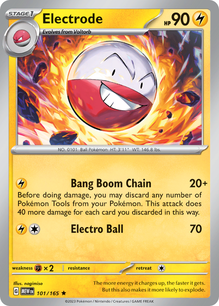 Electrode Pokemon 151 Pokemon Card
