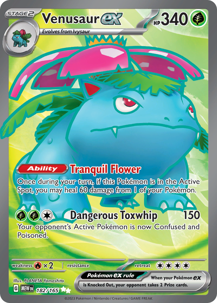 Venusaur EX Pokemon 151 Pokemon Card