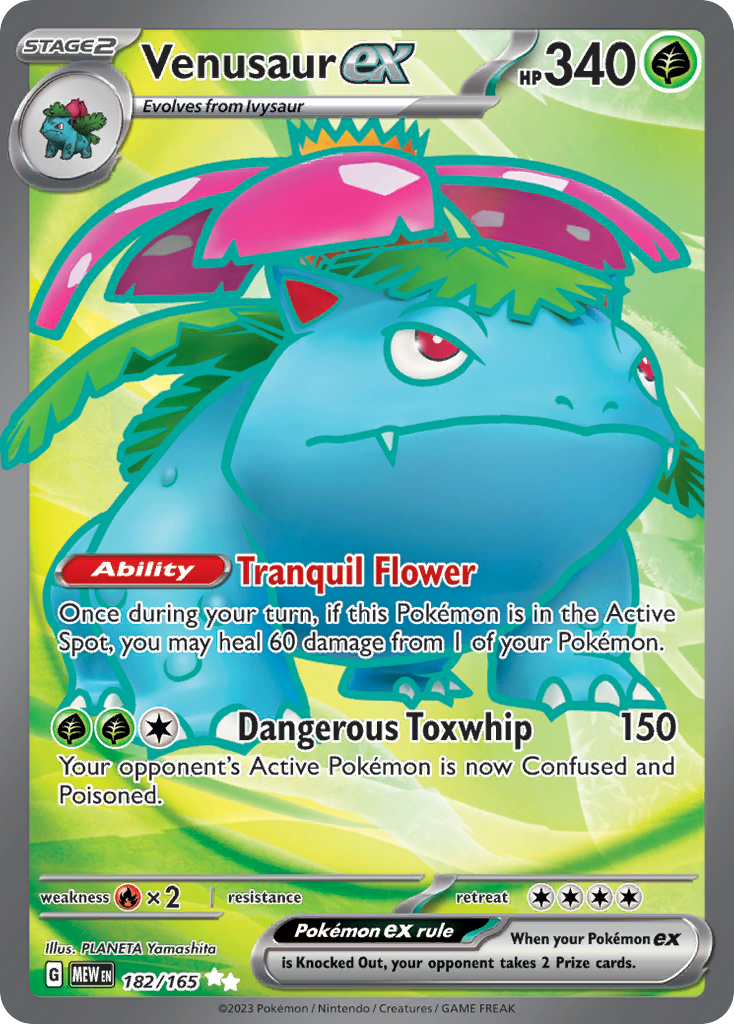 Venusaur EX Pokemon 151 Pokemon Card Pikawiz