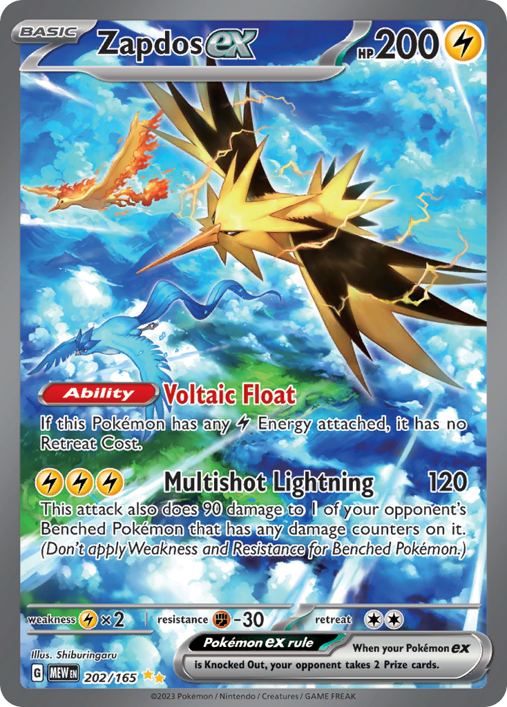 Wizards of The Coast - Pokémon - Graded Card Pokémon 151 ZAPDOS EX