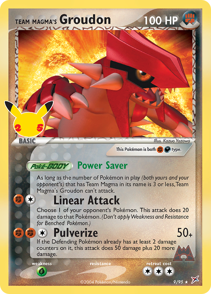 Team Magma's Groudon Celebrations - Classic Collection Pokemon Card