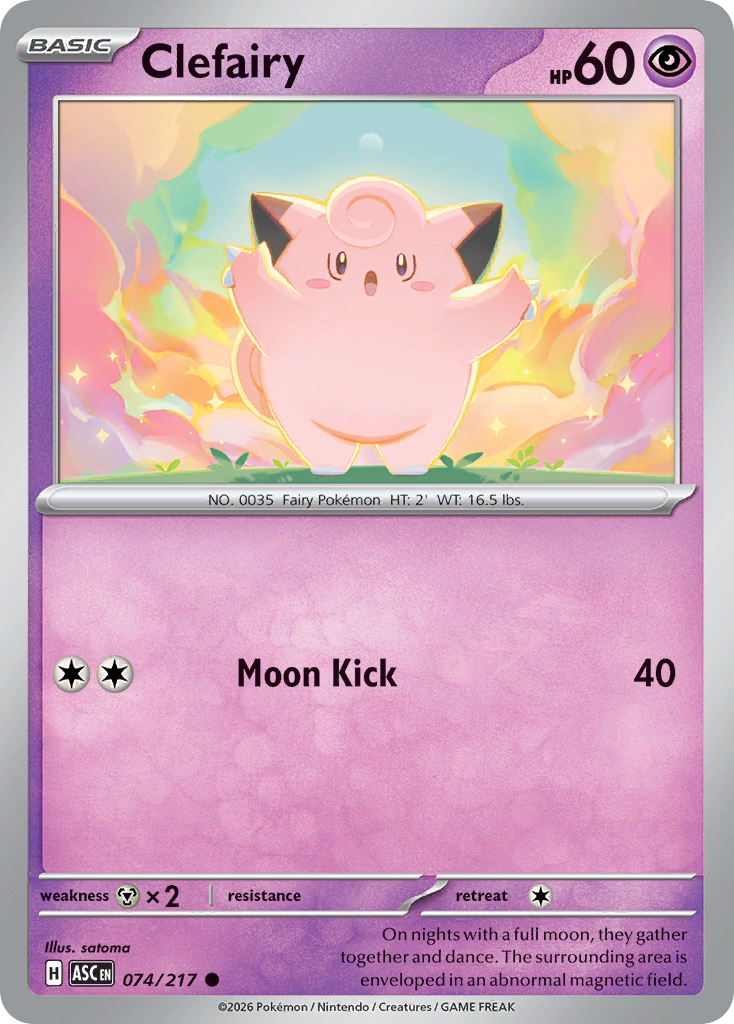 pokemon card clefairy Clefairy Ascended Heroes Pokemon Card