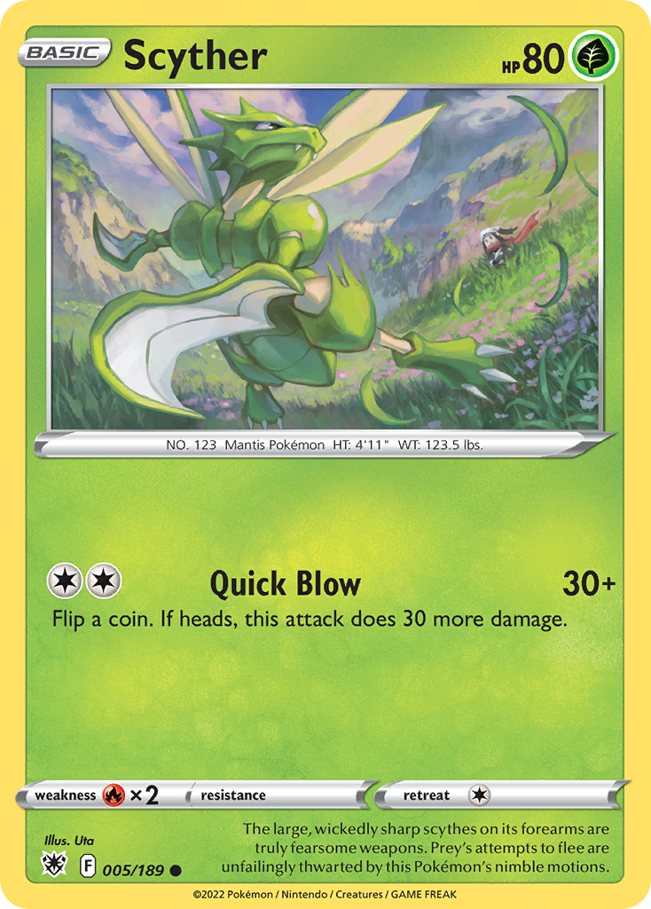 Scyther Astral Radiance Pokemon Card