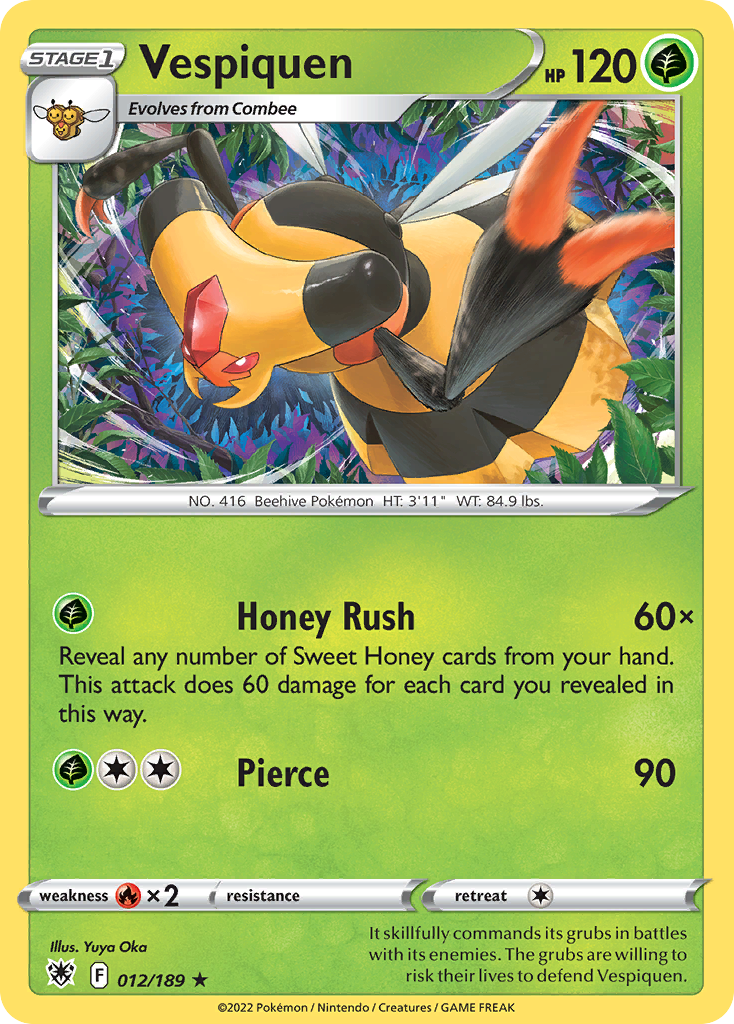 Vespiquen Astral Radiance Pokemon Card