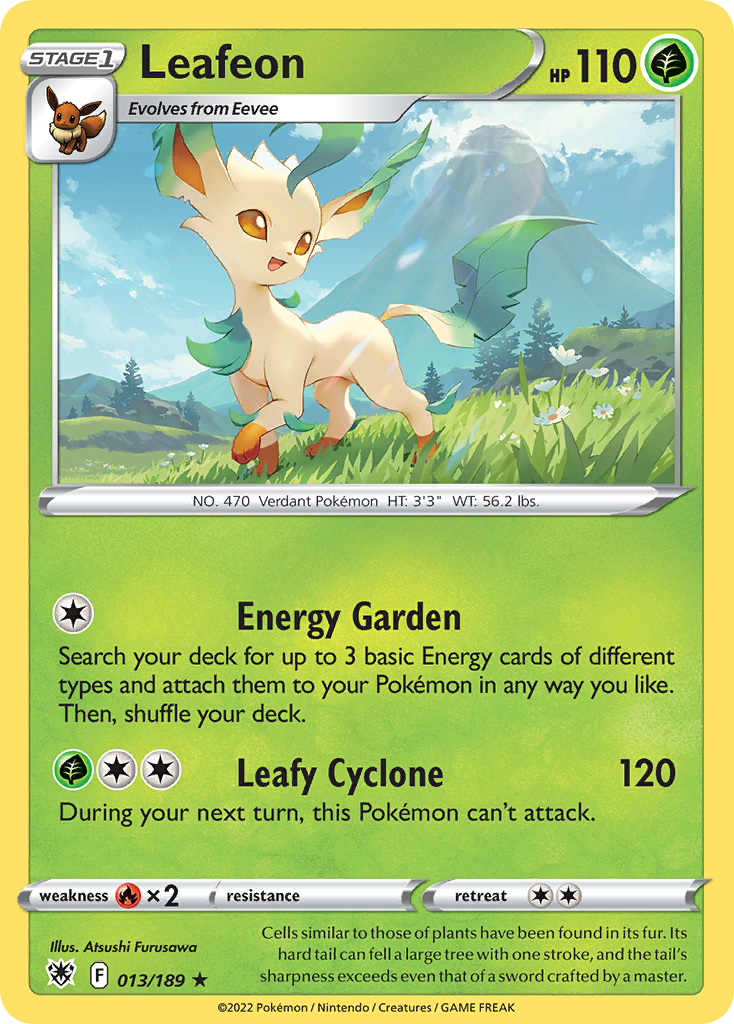 Leafeon Astral Radiance Pokemon Card