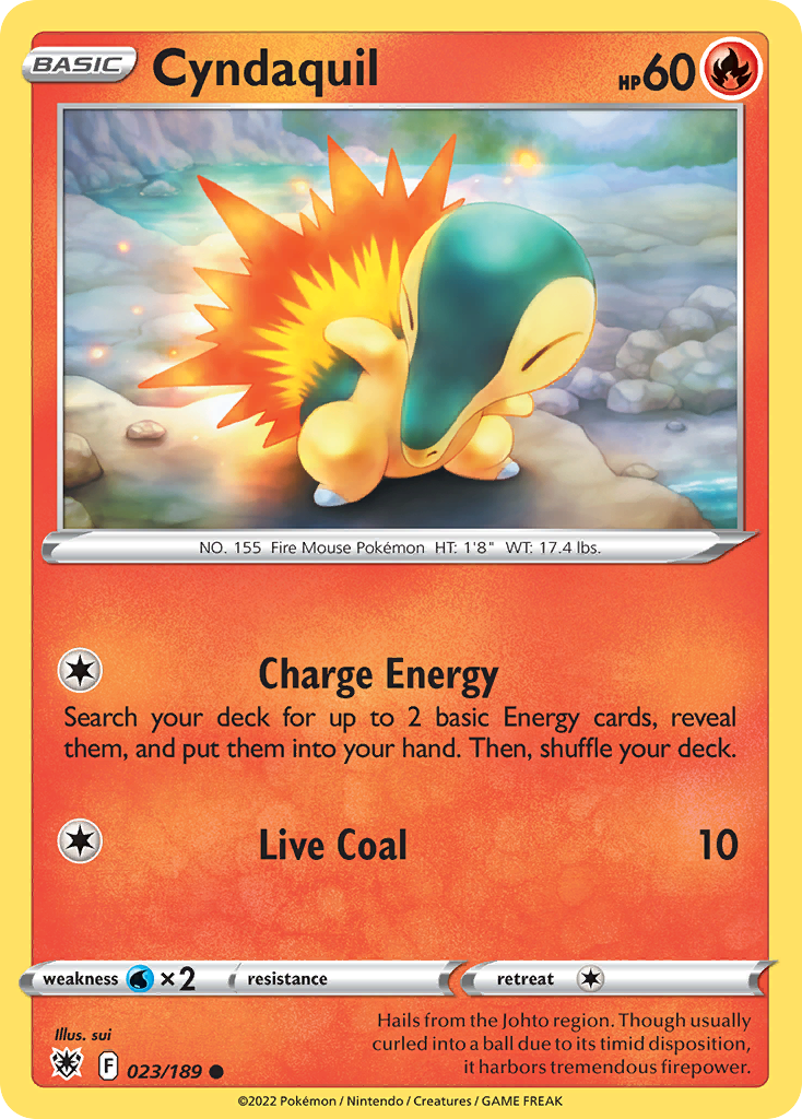 Cyndaquil Astral Radiance Pokemon Card