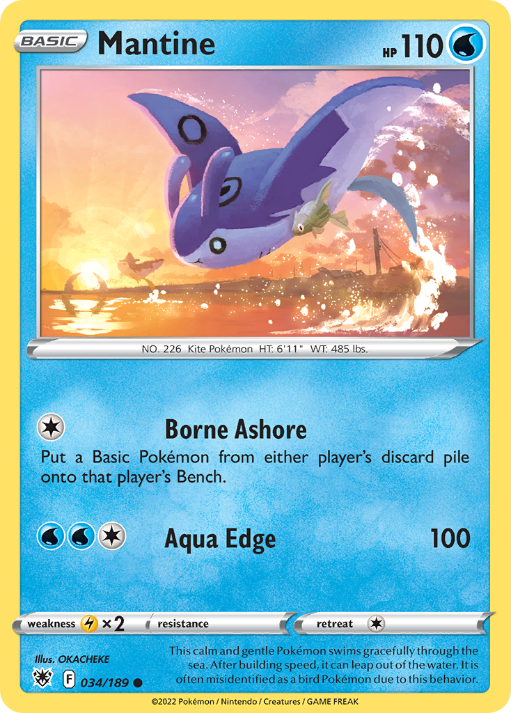 Mantine Astral Radiance Pokemon Card