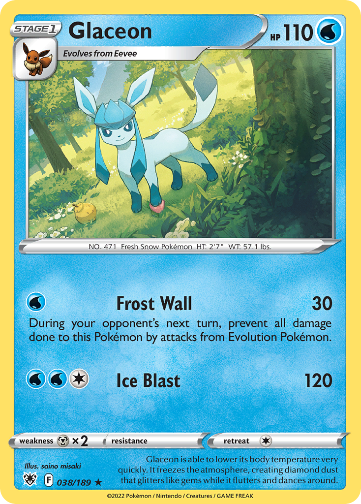 Glaceon Astral Radiance Pokemon Card