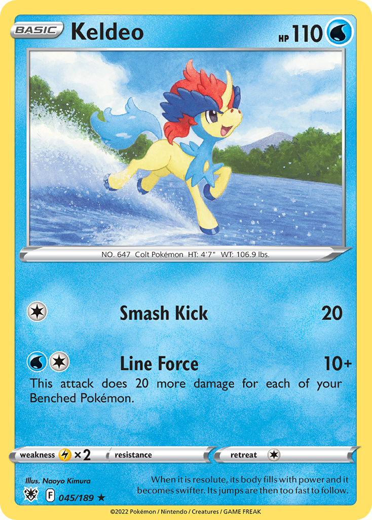Keldeo Pokemon Card