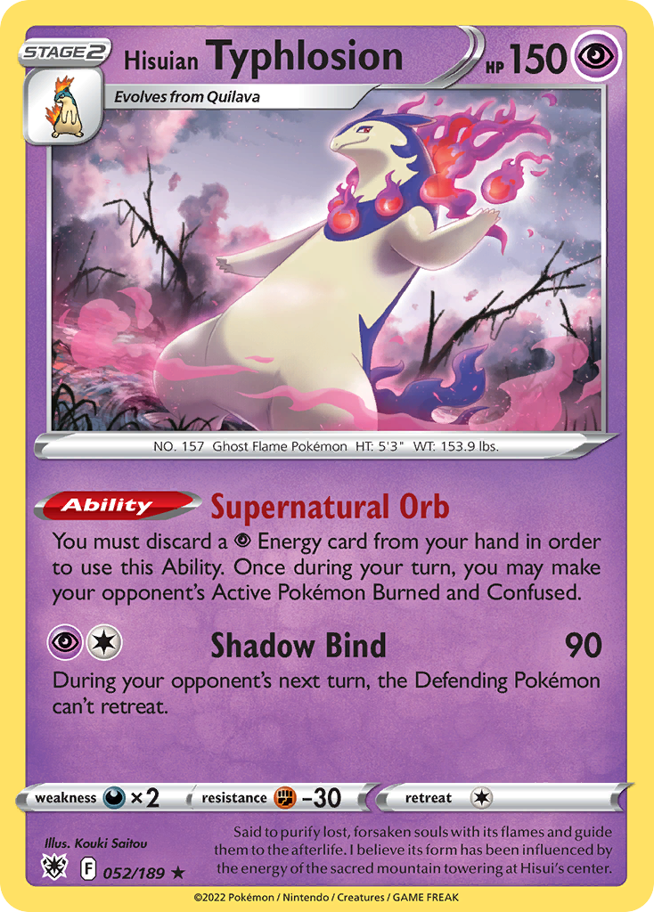 Hisuian Typhlosion Astral Radiance Pokemon Card