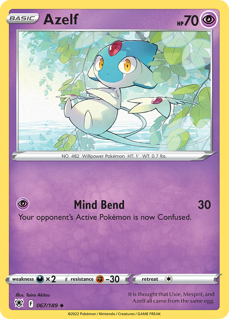 Azelf Astral Radiance Pokemon Card