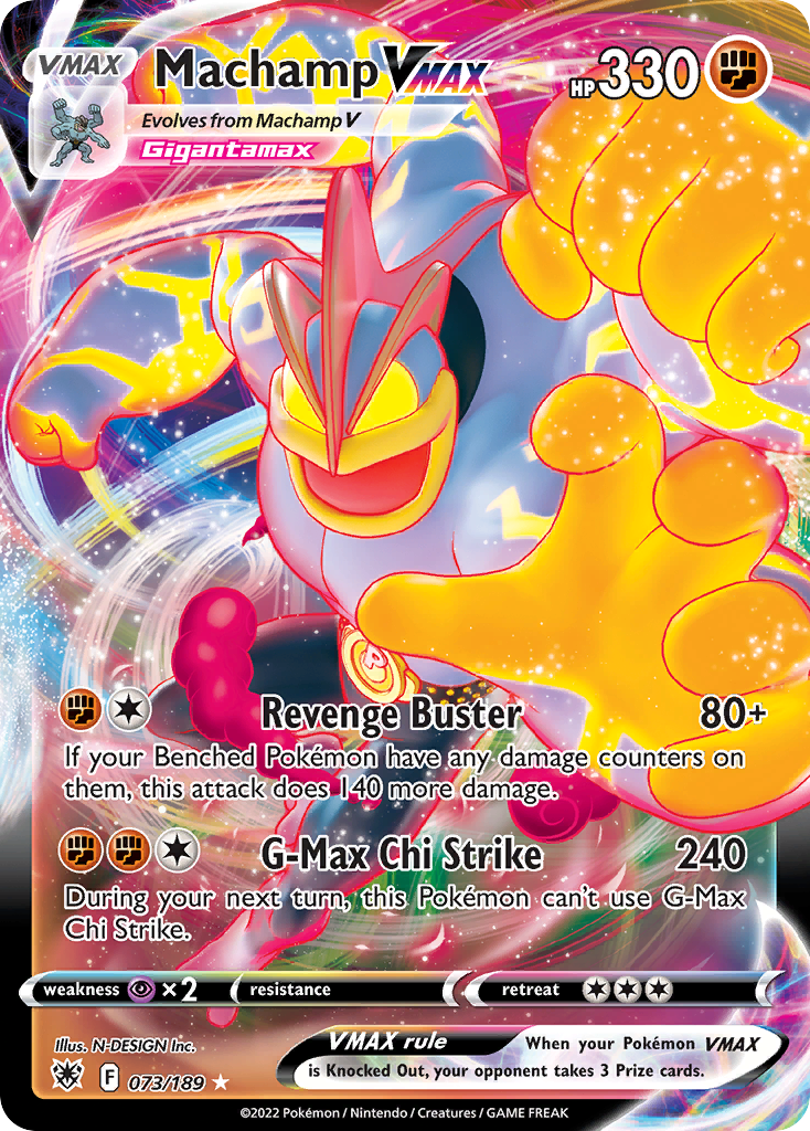 Machamp VMAX Astral Radiance Pokemon Card