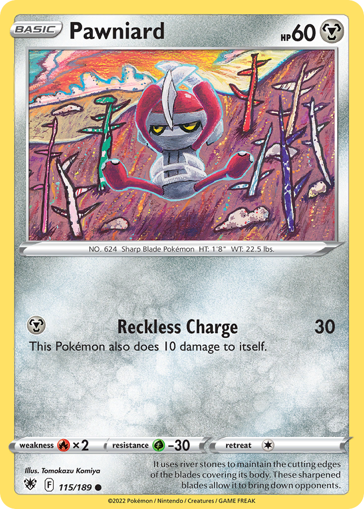 Pawniard Astral Radiance Pokemon Card