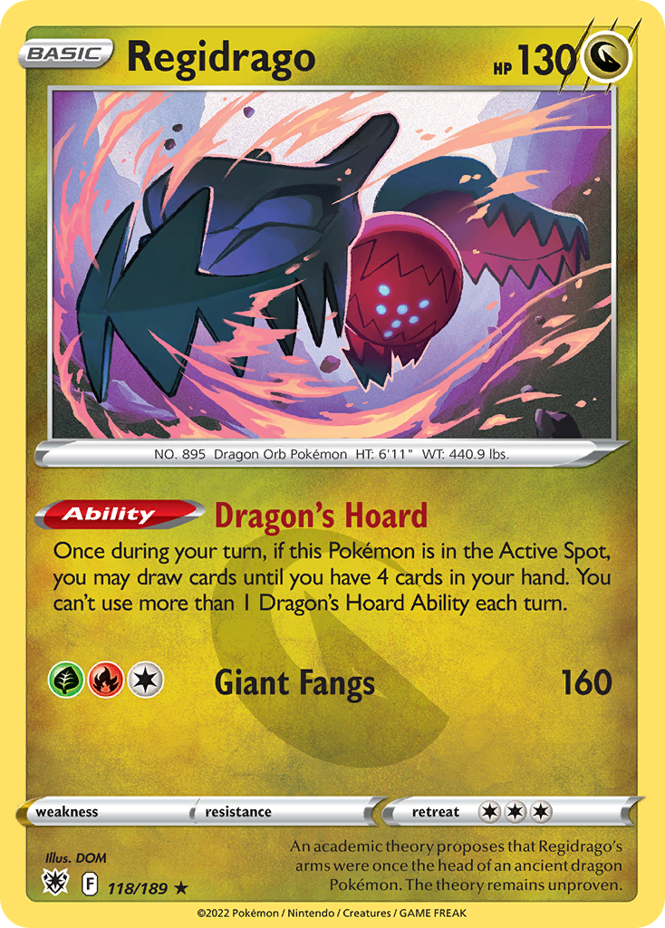 Regidrago Astral Radiance Pokemon Card