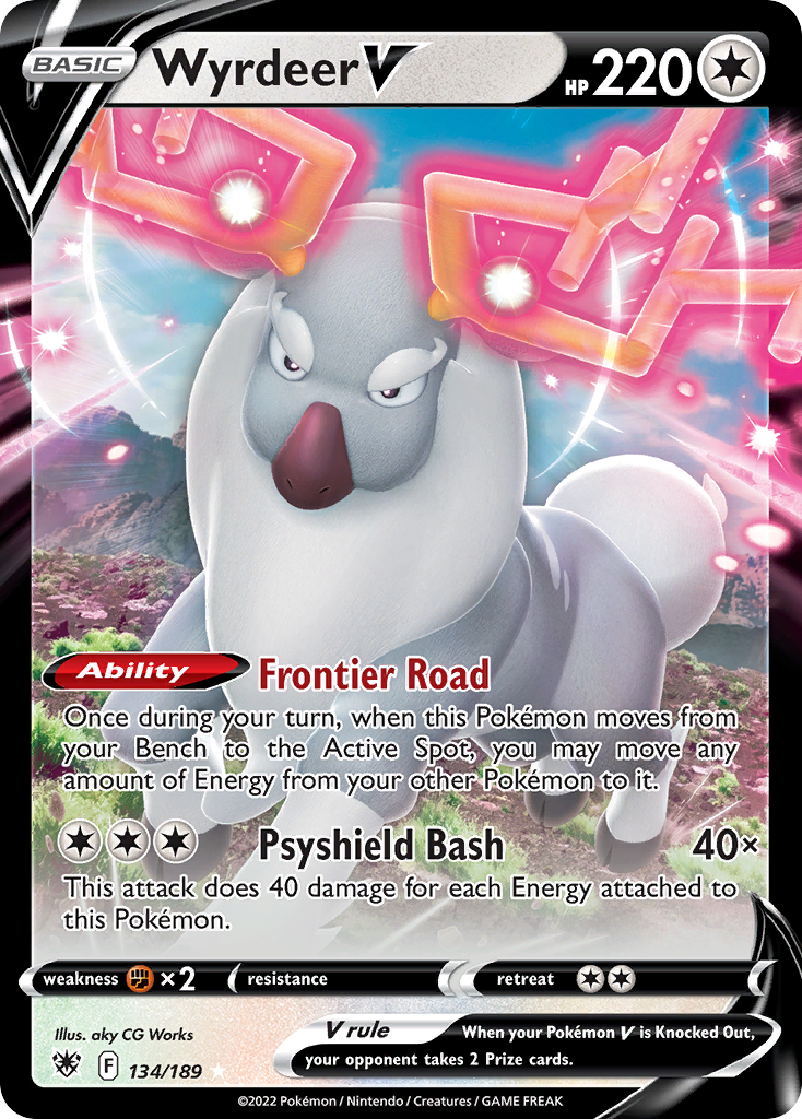 Wyrdeer V Astral Radiance Pokemon Card