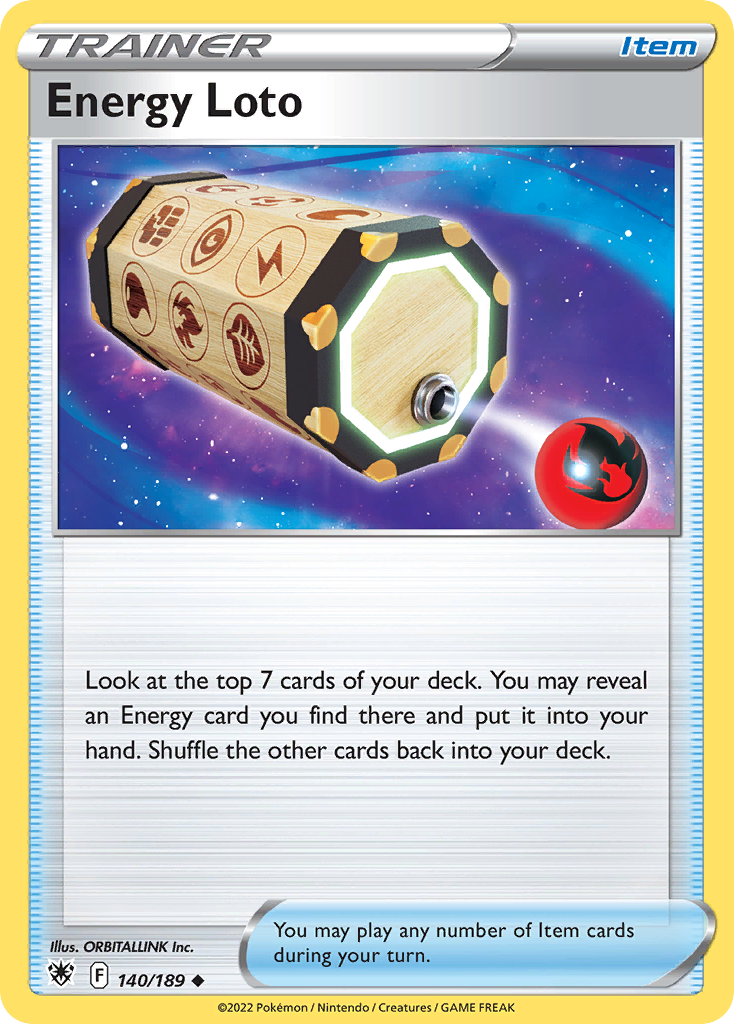 Energy Lotto Astral Radiance Pokemon Card