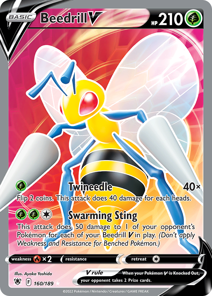 Beedrill V Astral Radiance Pokemon Card