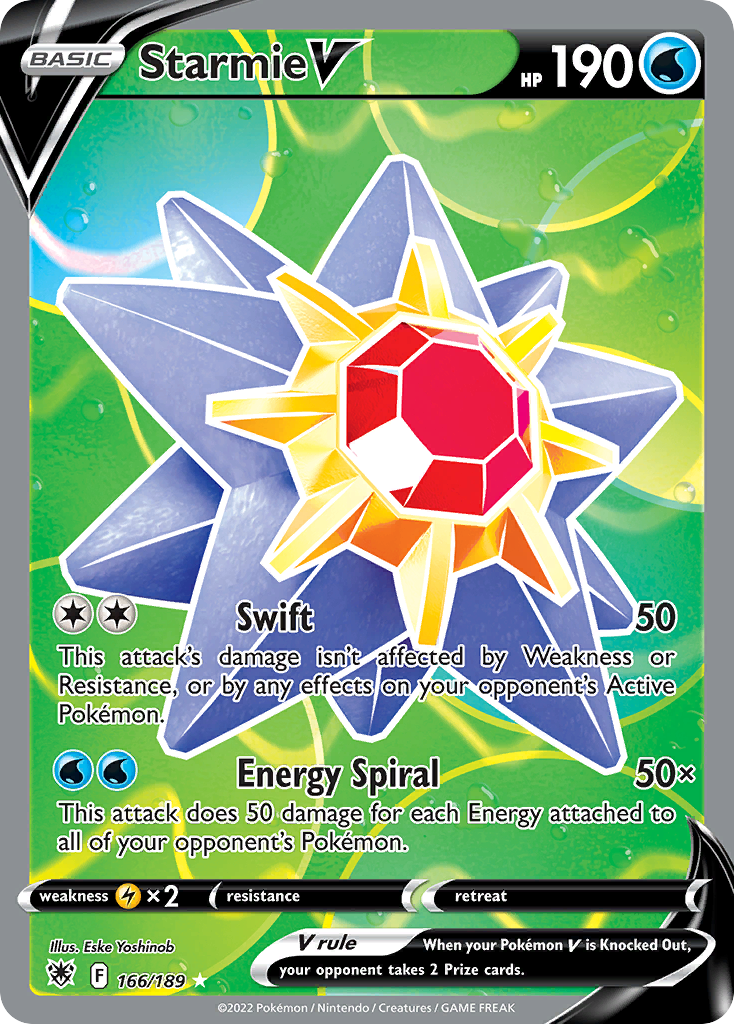 Starmie V Astral Radiance Pokemon Card