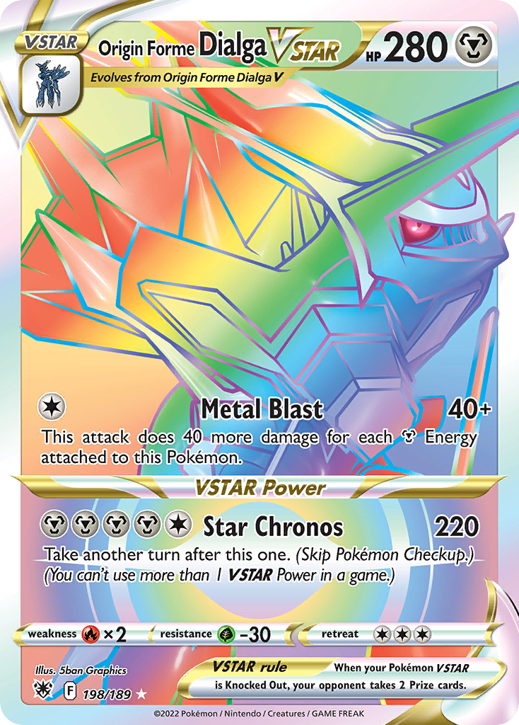 Origin Forme Dialga VSTAR Astral Radiance Pokemon Card