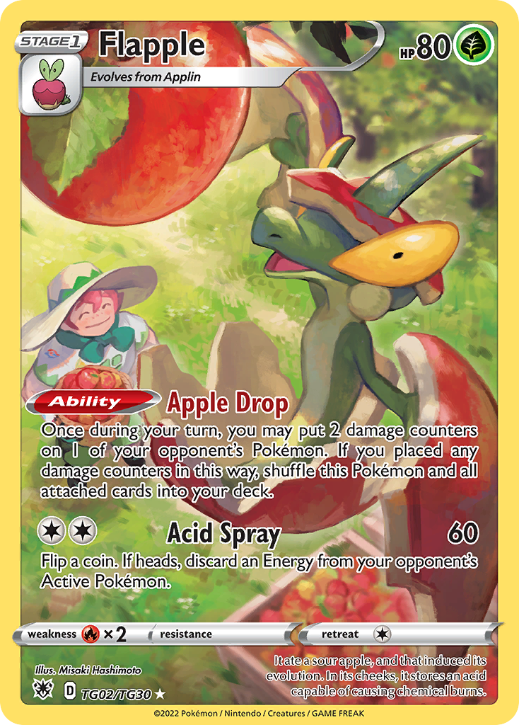 Flapple Astral Radiance Pokemon Card