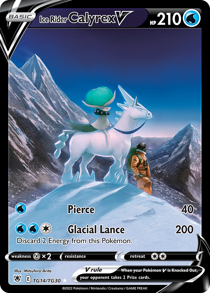 Ice Rider Calyrex V Astral Radiance Pokemon Card