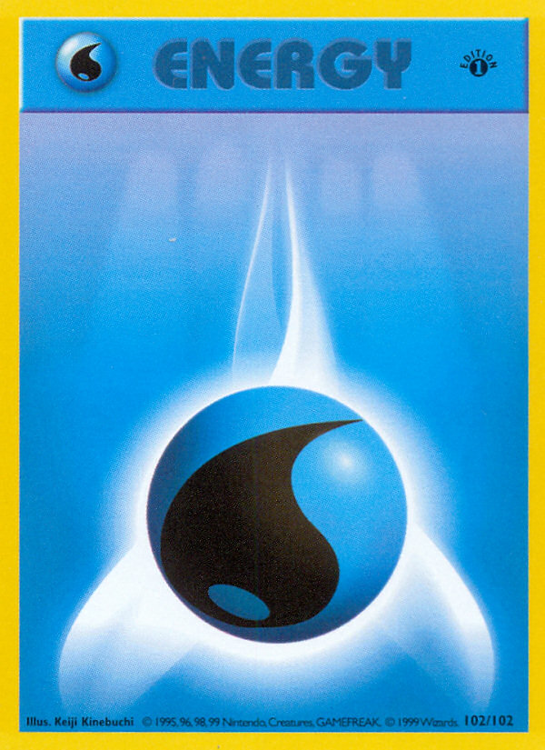 Water Energy Base Set Pokemon Card