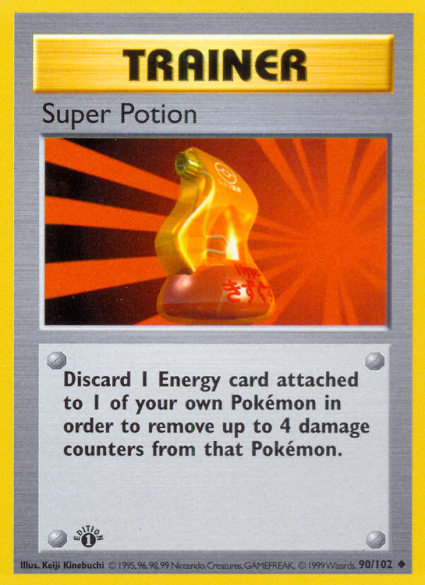 Super Potion Base Set Pokemon Card