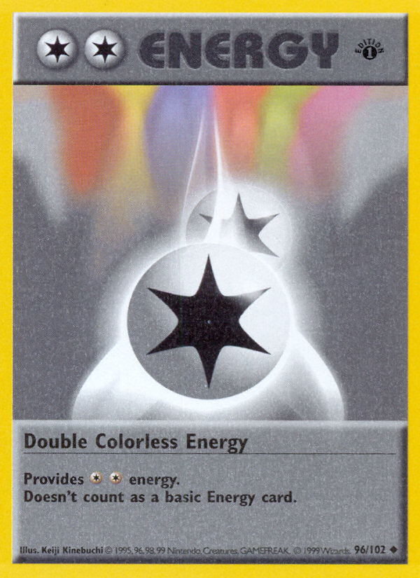 Double Colorless Energy Base Set Pokemon Card