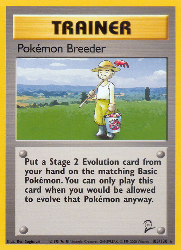 Pokemon Breeder Base Set 2 Pokemon Card