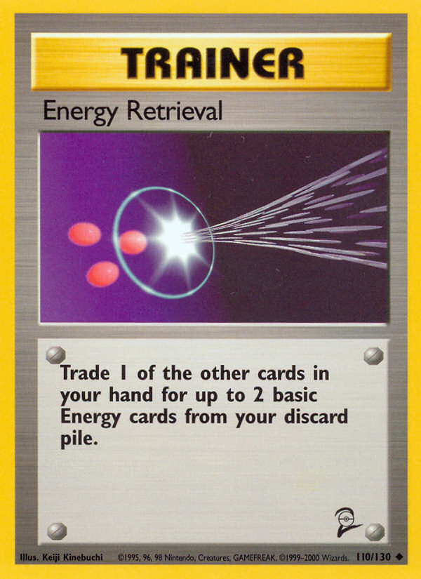 Energy Retrieval Base Set 2 Pokemon Card