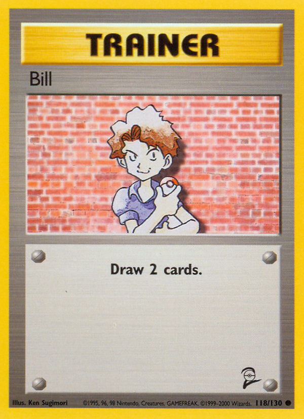Bill Base Set 2 Pokemon Card