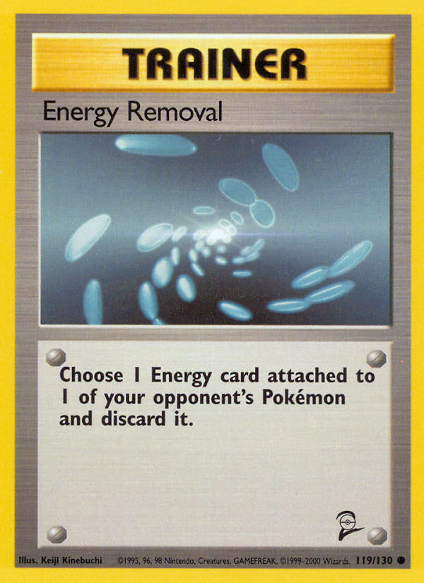 Energy Removal Base Set 2 Pokemon Card