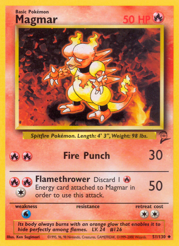 Magmar Pokemon Card