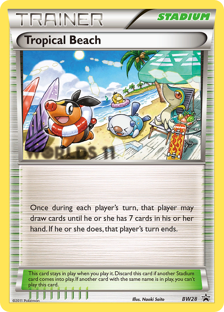 Tropical Beach BW Black Star Promos Pokemon Card.