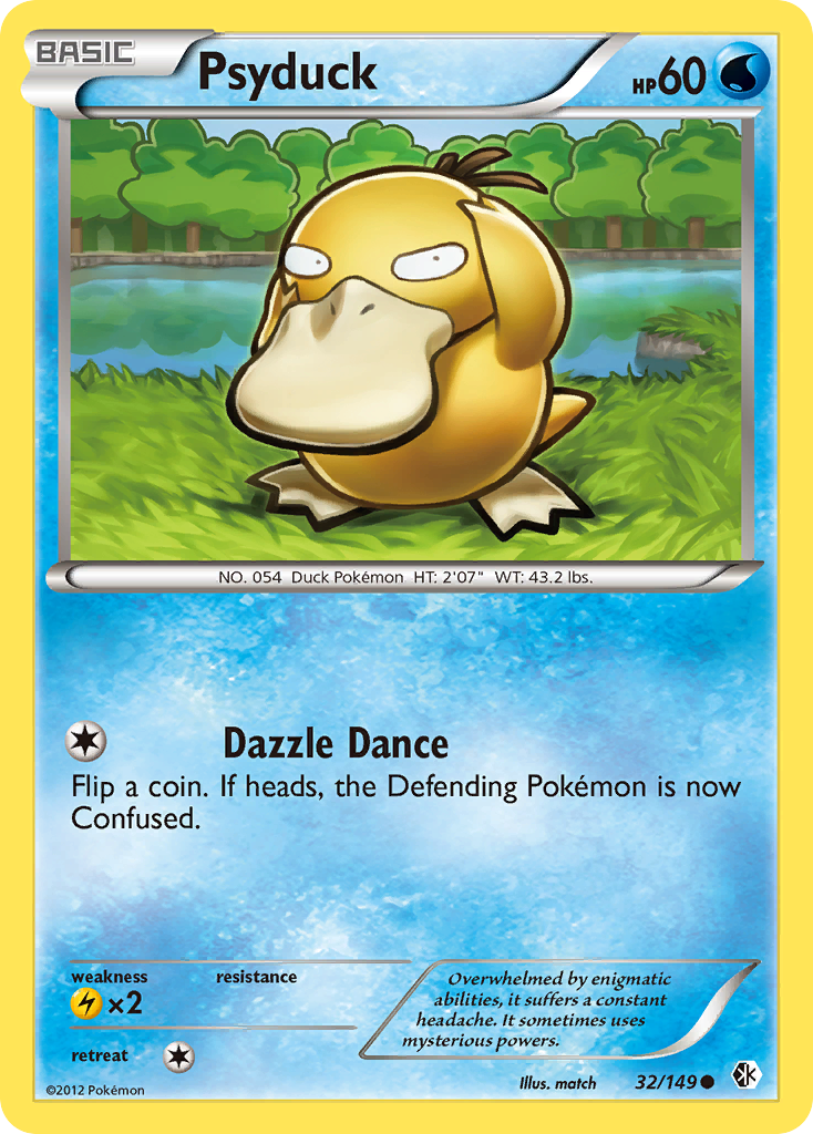 Psyduck Boundaries Crossed Pokemon Card.