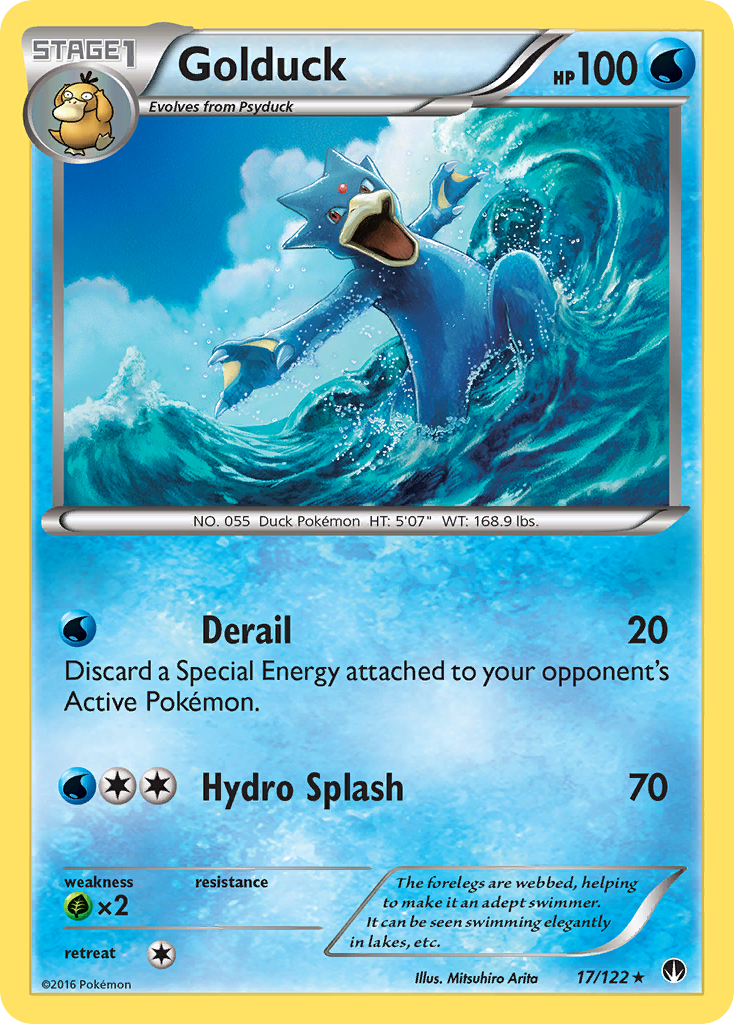 Golduck BREAKpoint Pokemon Card.