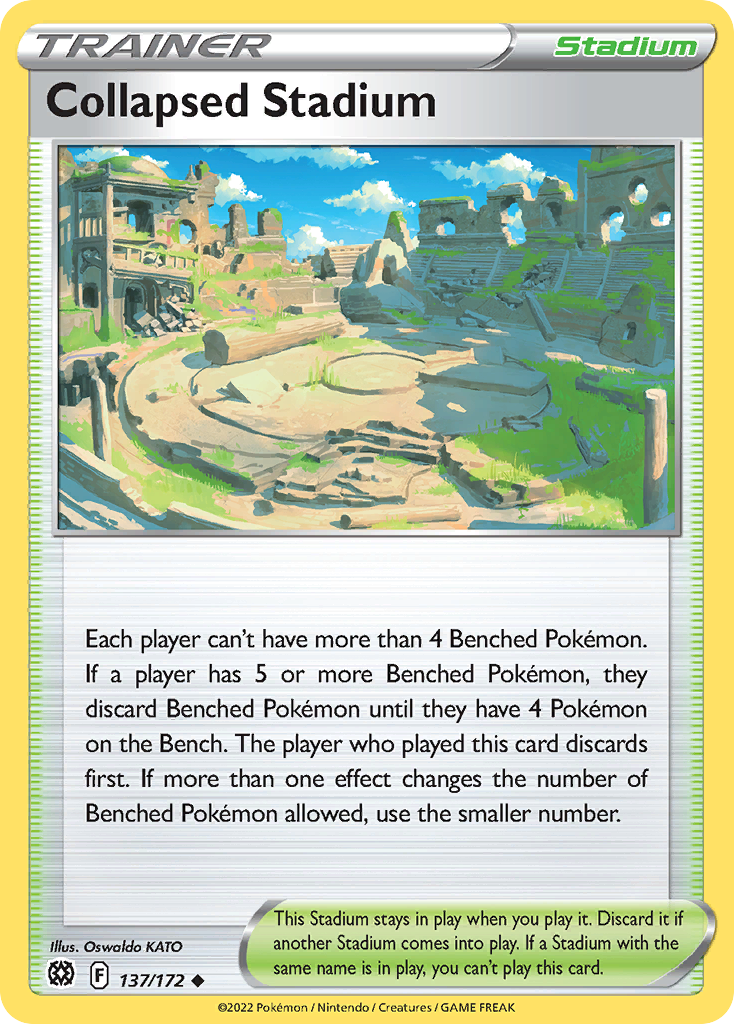 Collapsed Stadium Brilliant Stars Pokemon Card