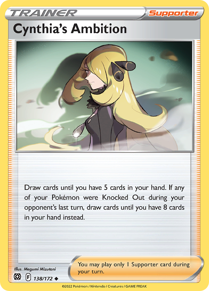Cynthia's Ambition Brilliant Stars Pokemon Card