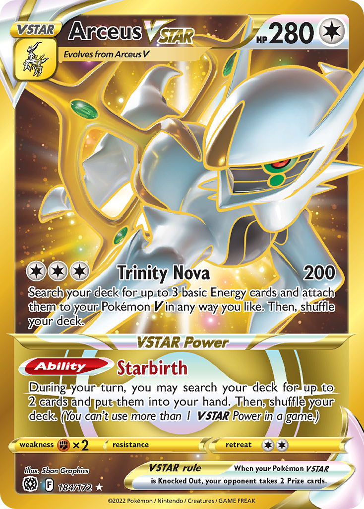 Arceus VSTAR Brilliant Stars Pokemon Card
