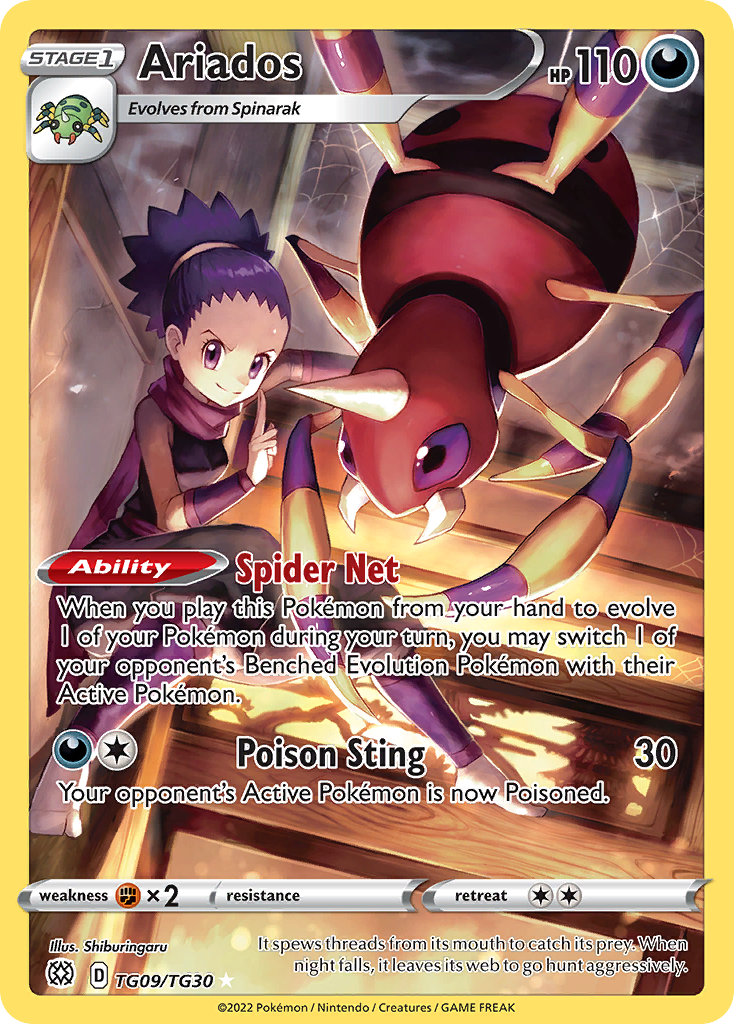Ariados Brilliant Stars Pokemon Card