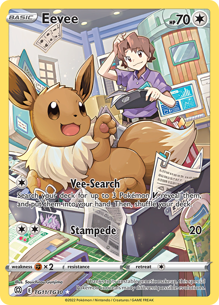 Eevee Brilliant Stars Pokemon Card