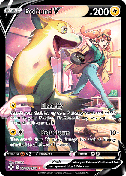 Boltund V Brilliant Stars Pokemon Card